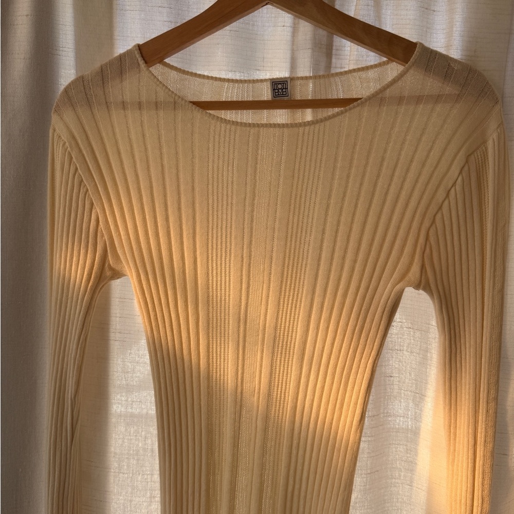 Toteme Sheer Ribbed Longsleeve